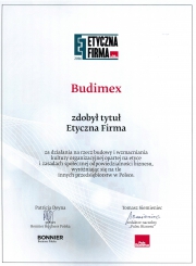 Budimex Etyczną Firmą 2016