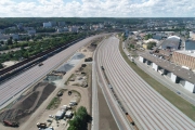 Arbeitsfortschritt bei der Modernisierung des Eisenbahnknotenpunkts Gdynia Port