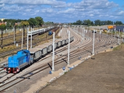 Stavební práce na železniční stanici ve městě Ełk se blíží k polovině
