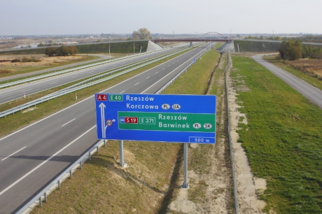 Dálnice A4 jako „Stavba roku 2013 v Podkarpatském vojvodství“