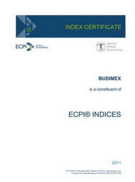 Budimex w składzie indeksu ECPI Poland ESG Leaders