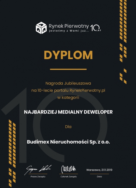 Budimex Nieruchomości je nejmedializovanějším developerem desetiletí!